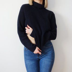 Marine Turtleneck Sweater